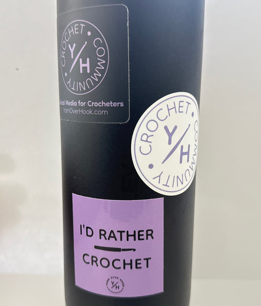 Limited Edition Crochet Sticker Pack | Yarn Over Hook Vinyl Set (5-Pack)