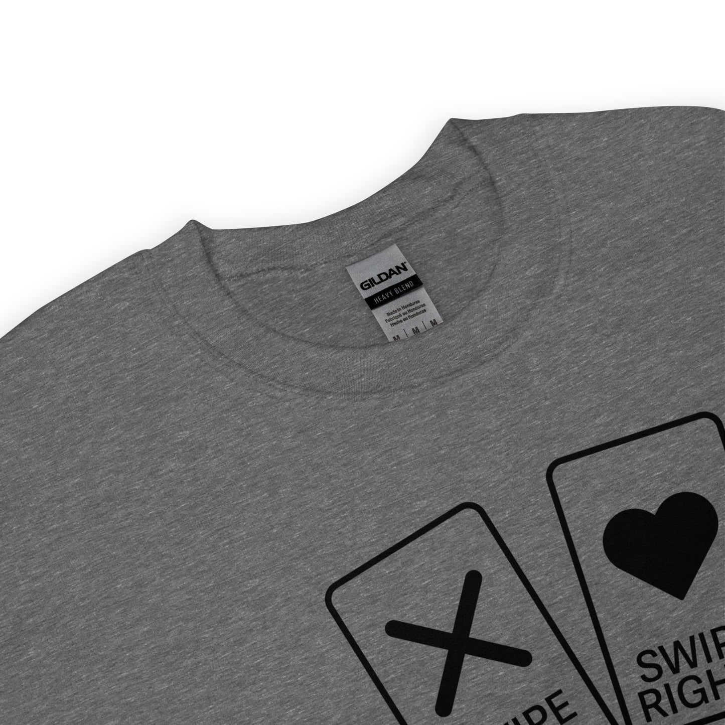 “Swipe Left? Swipe Right? I’d Rather Crochet” Crewneck Sweatshirt