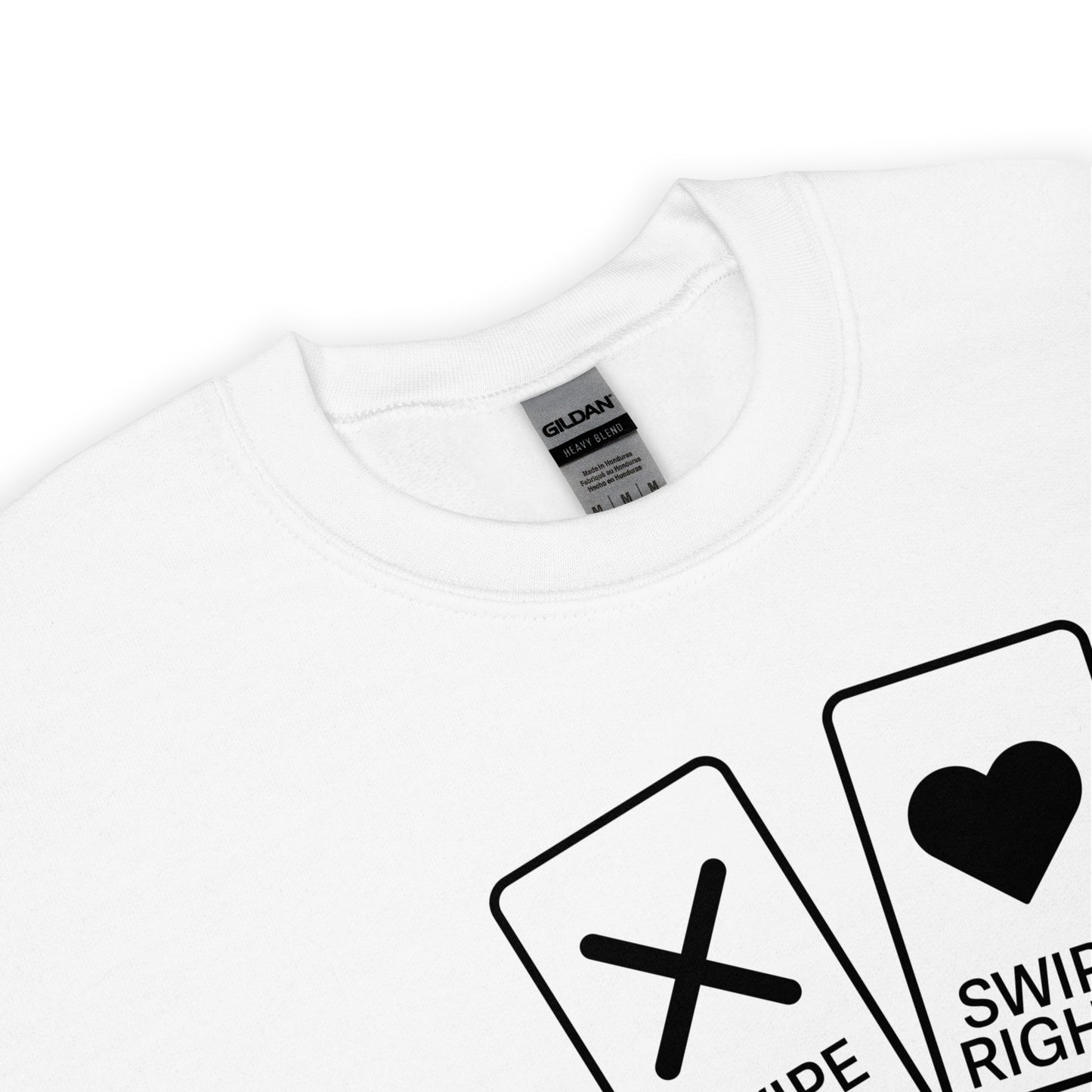 “Swipe Left? Swipe Right? I’d Rather Crochet” Crewneck Sweatshirt